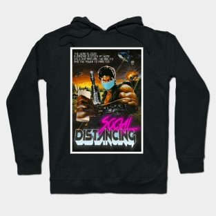 Social Distancing Action Poster Hoodie